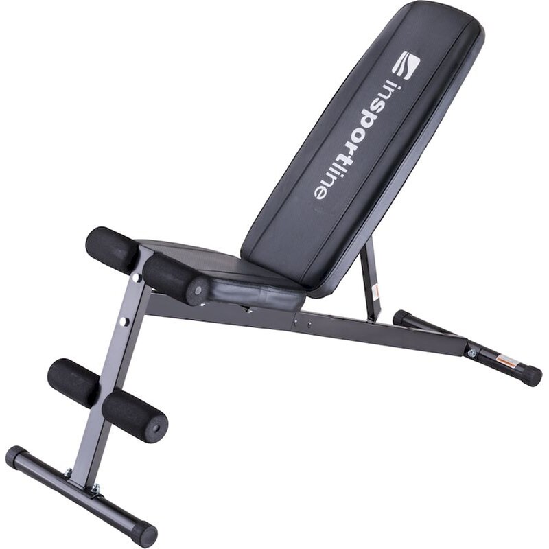 Ρυθμιζόμενος Κατακλινής Πάγκος Γυμναστικής InSPORTline AB040 129x48x107cm - Μαύρο INSPORTLINE