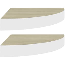 Ράφια Τοίχου VidaXL MDF 25x25 cm 2 Τμχ - Λευκό