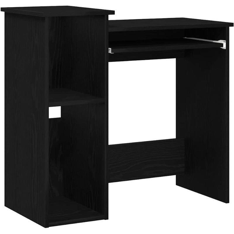 Γραφείο VidaXL με Ράφια από Μοριοσανίδα 84x40x78 cm - Μαύρο