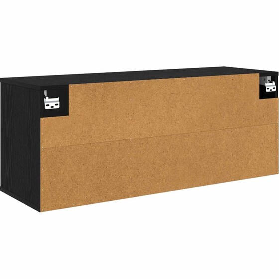 Έπιπλο Τηλεόρασης VidaXL KIEL Επιτοίχιο 102 x 33 x 40 cm - Μαύρη Δρυς image 3