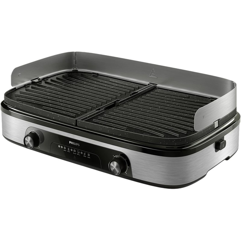 PHILIPS HD6222/90 2400 W Μαύρο/Ασημί Ηλεκτρική Γκριλιέρα PHILIPS