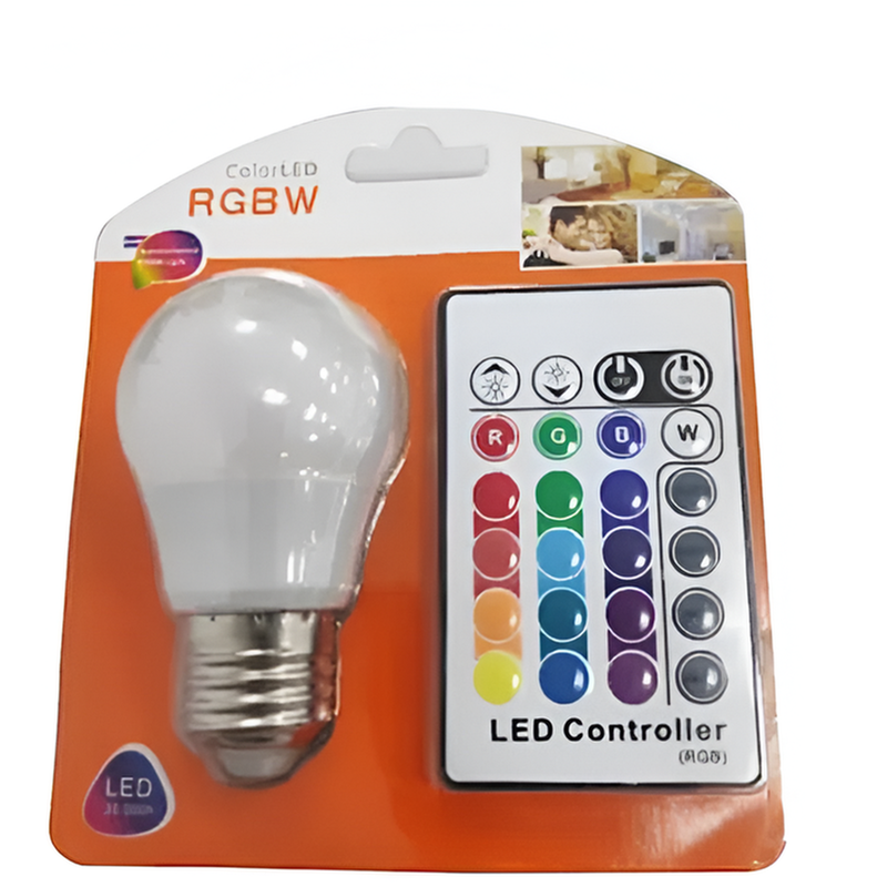 Λάμπα LED Με Τηλεχειριστήριο Oem 5w E27 – RGBW