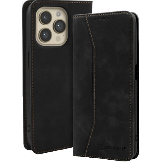 Θήκη Apple iPhone 15 Pro - Bodycell Πορτοφόλι - Black image 0