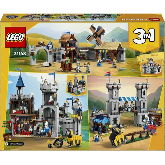 LEGO® Creator 3σε1 Μεσαιωνικό Κάστρο Ιπποτών των Αλόγων (31168) image 8