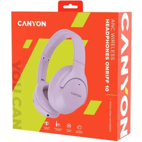 Canyon OnRiff 10 Ασύρματα Ακουστικά Κεφαλής - Μωβ image 5