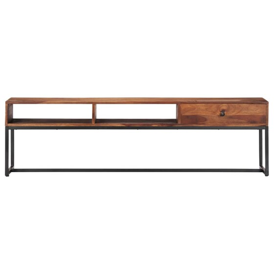 Έπιπλο Τηλεόρασης VidaXL Ξύλινο/Μεταλλικό 160x30x45cm - Καφέ/Μαύρο image 2