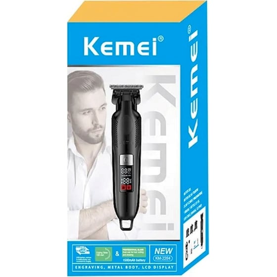 Κουρευτική Μηχανή Kemei KM-2284 Μαύρο image 4