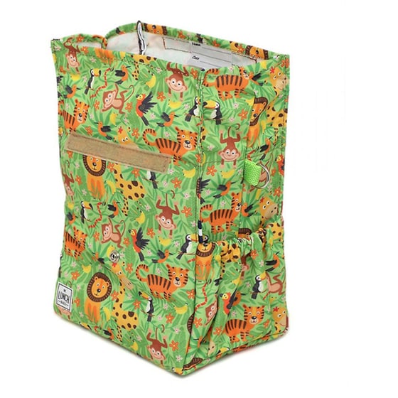 Τσαντάκι Φαγητού The Lunchbags Jungle Kids με Χερούλια Lime image 3
