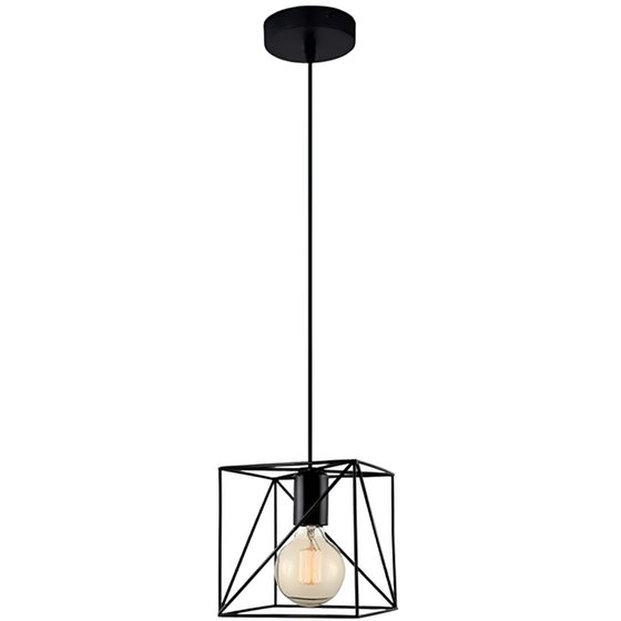 Φωτιστικό Κρεμαστό Οροφής Σε Μαύρο Χρώμα Ε27 C10 image 0