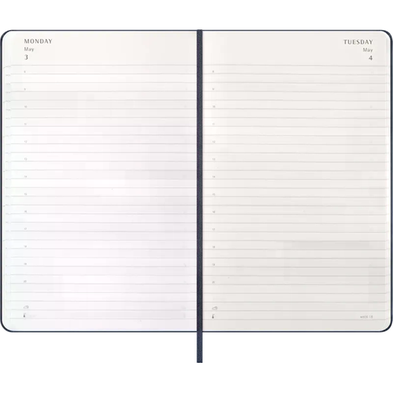 Ημερολόγιο Ημερήσιο 2027 Moleskine 12M L Hardcover Μπλε image 3