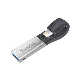 Sandisk iXpand 128GB USB 3.1 Stick με σύνδεση Lightning & USB-A Μαύρο