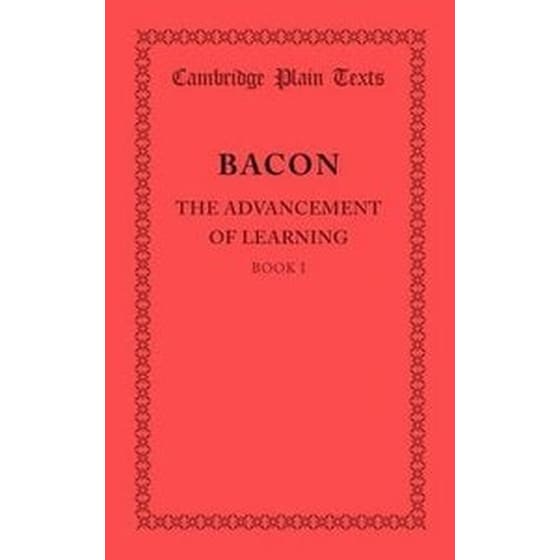 Advancement of Learning: Book I image 0