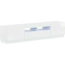 Έπιπλο Τηλεόρασης VidaXL HOORN με LED 3 τμχ 179 x 35 x 40 cm - Γυαλιστερό Λευκό