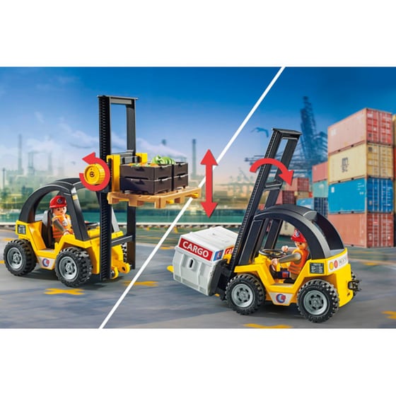 PLAYMOBIL® My Life Περονοφόρο ανυψωτικό όχημα με φορτία (71528) image 7