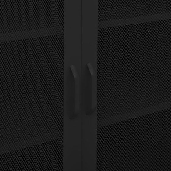 Ντουλάπι Γραφείου VidaXL από Ατσάλι 80x35x101.5 cm - Μαύρο image 7