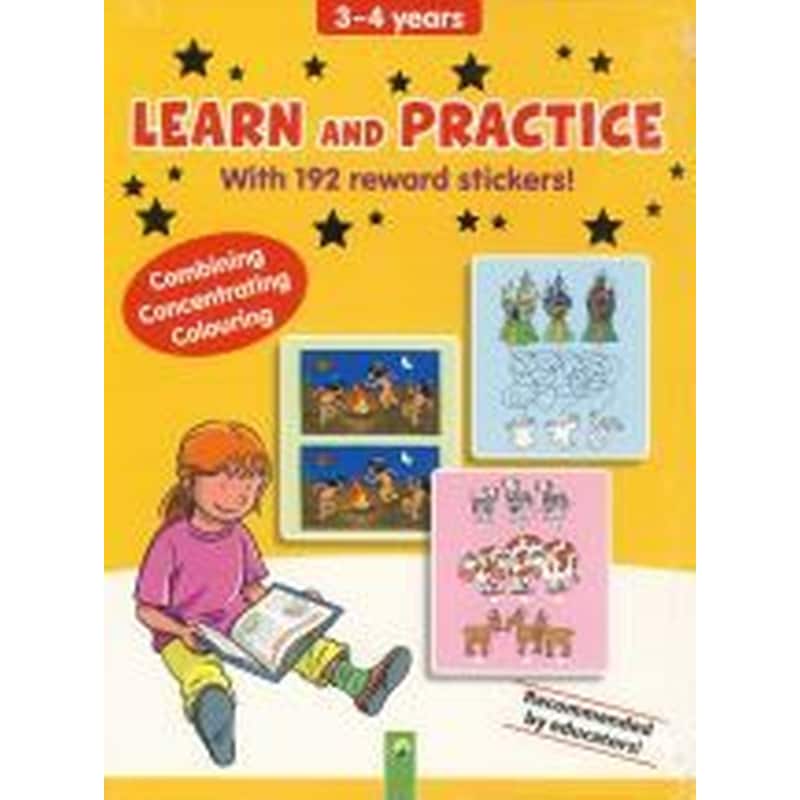 Learn and Practice 3-4 years with sticker stars