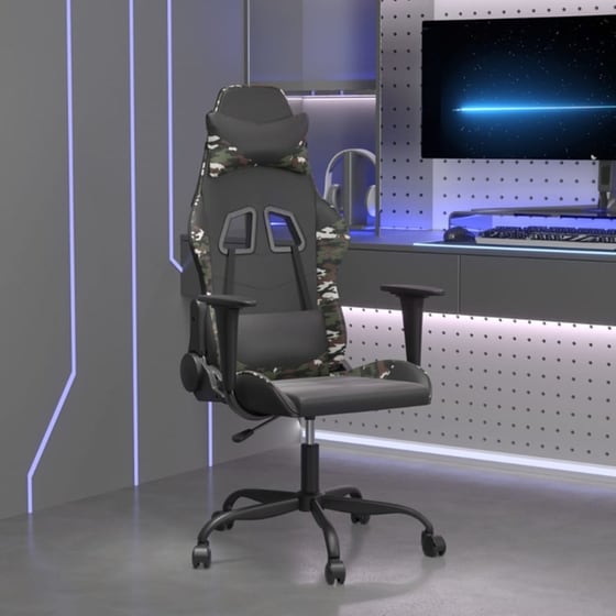 Καρέκλα Gaming VIDAXL 345410 με Ρυθμιζόμενα Μπράτσα από Τεχνητό Δέρμα image 9