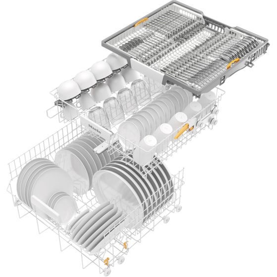 MIELE G 5310 SCi Active Plus με εμφανή μετόπη για 14 Σερβίτσια Εντοιχιζόμενο Πλυντήριο Πιάτων Inox image 3