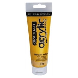 Daler Graduate Acrylic 120ml Metallic Yellow
