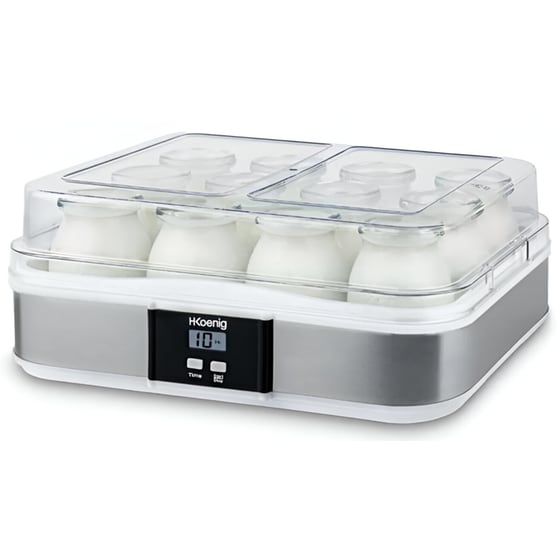 Παρασκευαστής Γιαουρτιού H.KOENIG ELY120 21.5 W 0.16 L Ασημί image 1