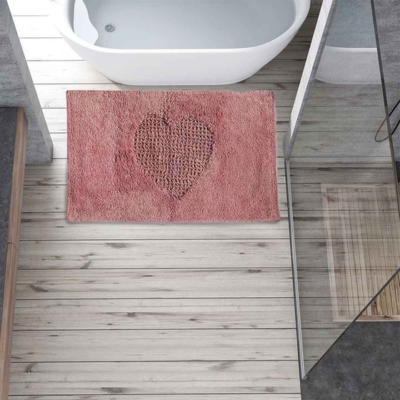 Πατάκι Μπάνιου Das Home Bathmats 0578 Βαμβακερό 50x80cm - Ροζ image 1