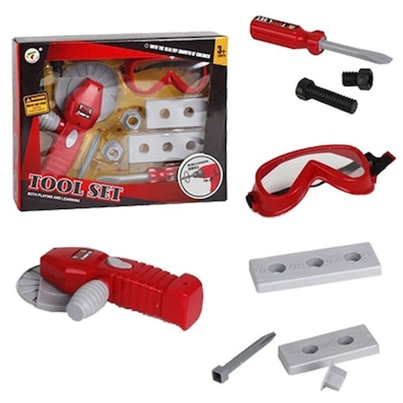 Εργαλεια 10 Τεμ Με Μπαταρια 30x24x6cm Toymarkt 913026
