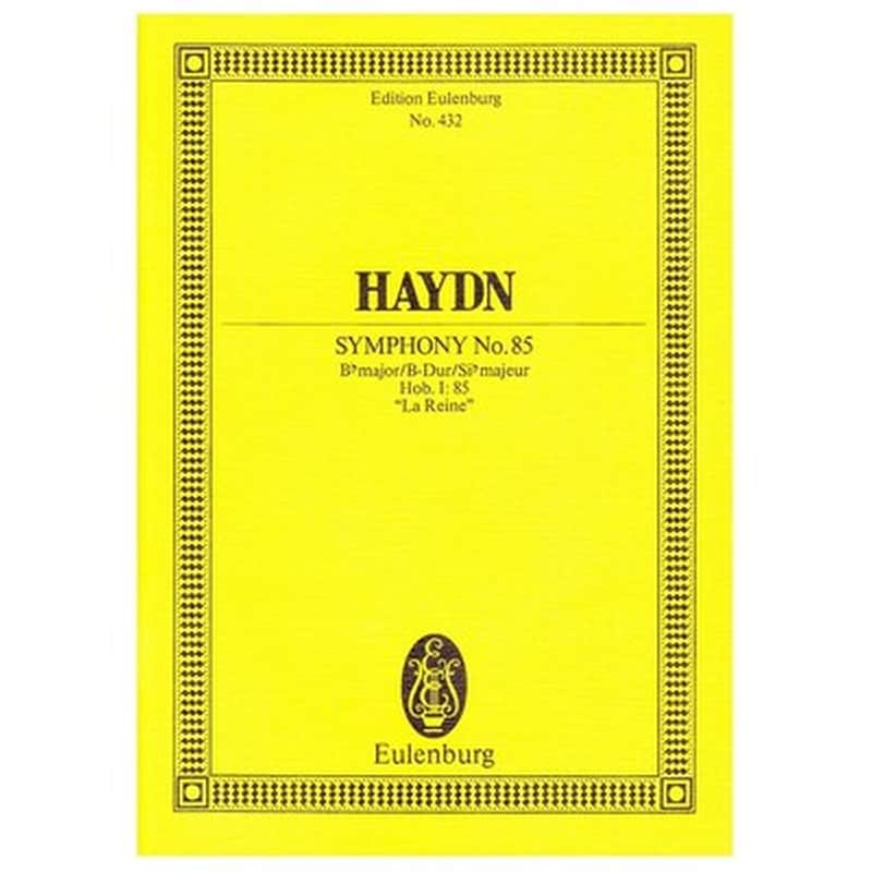 EDITIONS EULENBURG Βιβλίο Για Σύνολα Editions Eulenburg Haydn - Symphony Nr.85 In Bb Major la Reine [pocket Score]