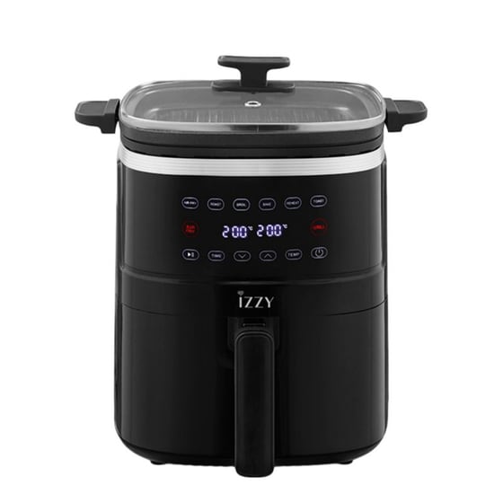 IZZY IZ-8241 με Αποσπώμενο Κάδο 1400 W 5 L Μαύρο Φριτέζα Αέρος & Grill image 0