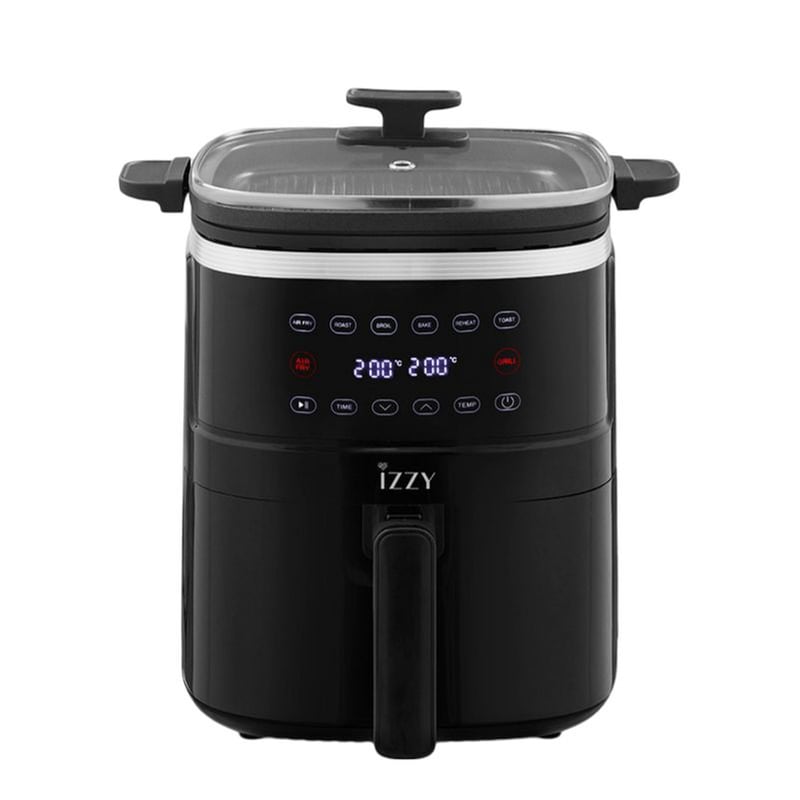 IZZY IZ-8241 με Αποσπώμενο Κάδο 1400 W 5 L Μαύρο Φριτέζα Αέρος Grill