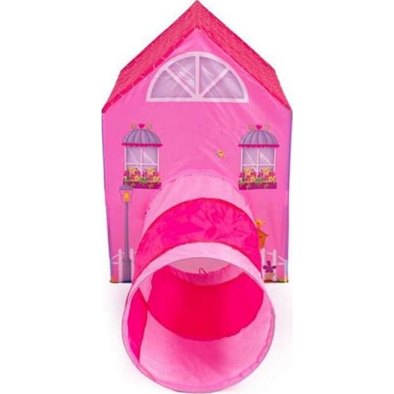 Παιδική Σκηνή Aria Trade Σχήμα Σπιτάκι Με Τούνελ image 3