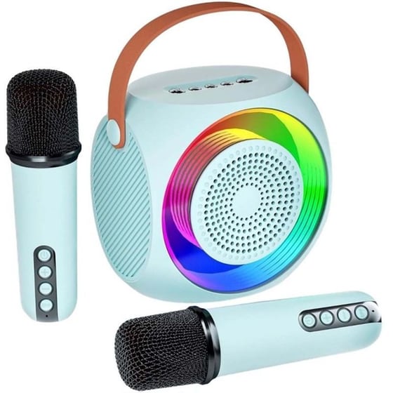 Party Speaker ATC 10 με 2 Ασύρματα Μικρόφωνα - Μπλε image 0