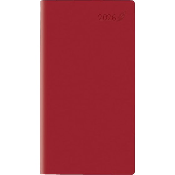 Ημερολόγιο Τσέπης/ Ατζέντα Εβδομαδιαίο 2026 Θεοφύλακτος 12M Shiro Κόκκινο image 0