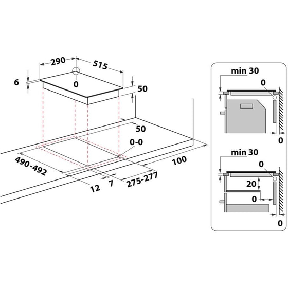 WHIRLPOOL AKT 360/IX 29 cm Μαύρο Εστία Κεραμική Αυτόνομη image 4