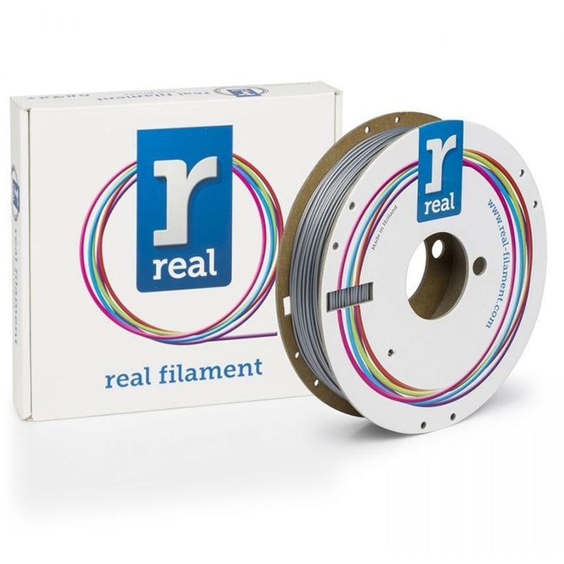 REAL FILAMENTS REAL FILAMENTS νήμα 3D εκτυπωτή PLA Satin - 0.5kg 1.75mm - Ασημί