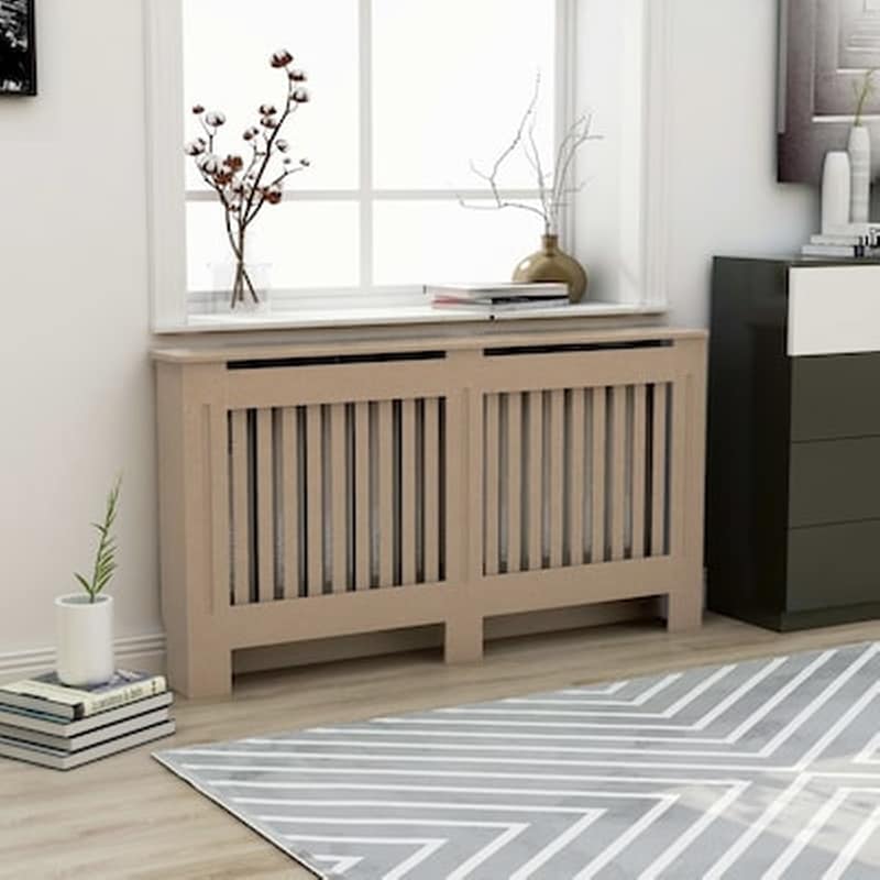 VIDAXL Vidaxl Κάλυμμα Καλοριφέρ 152 X 19 X 81 Εκ. Από Mdf