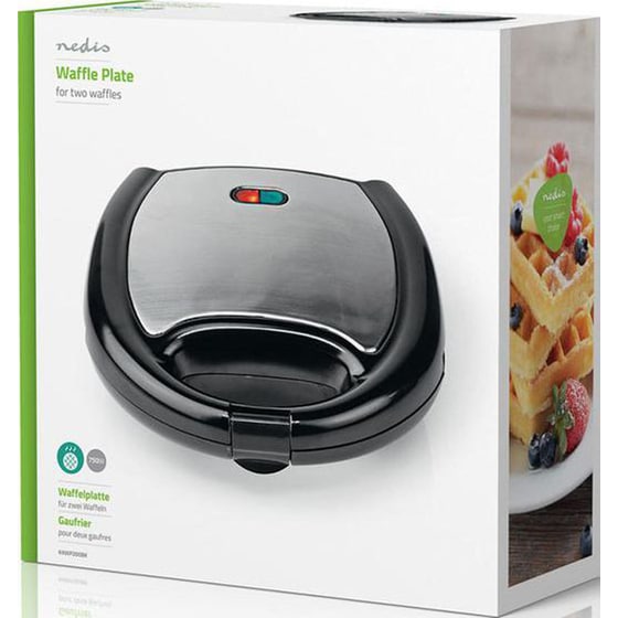 Βαφλιέρα NEDIS KAWP200BK 750 W 2 Θέσεων Μαύρο image 6