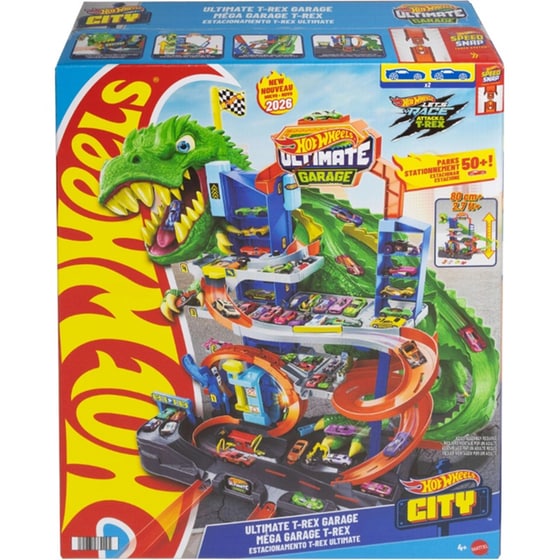 Playset Hot Wheels Απόλυτο Γκαράζ T-Rex Με Πίστα City image 0