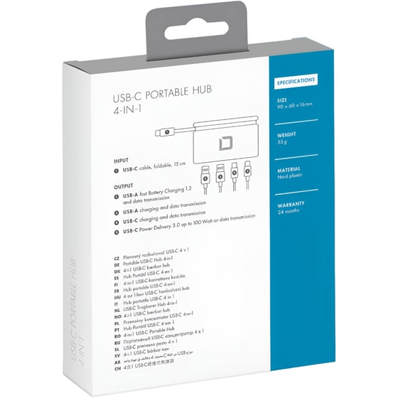 Dicota D31731 USB Hub 4-Port USB 3.0 συμβατό με USB-C image 5