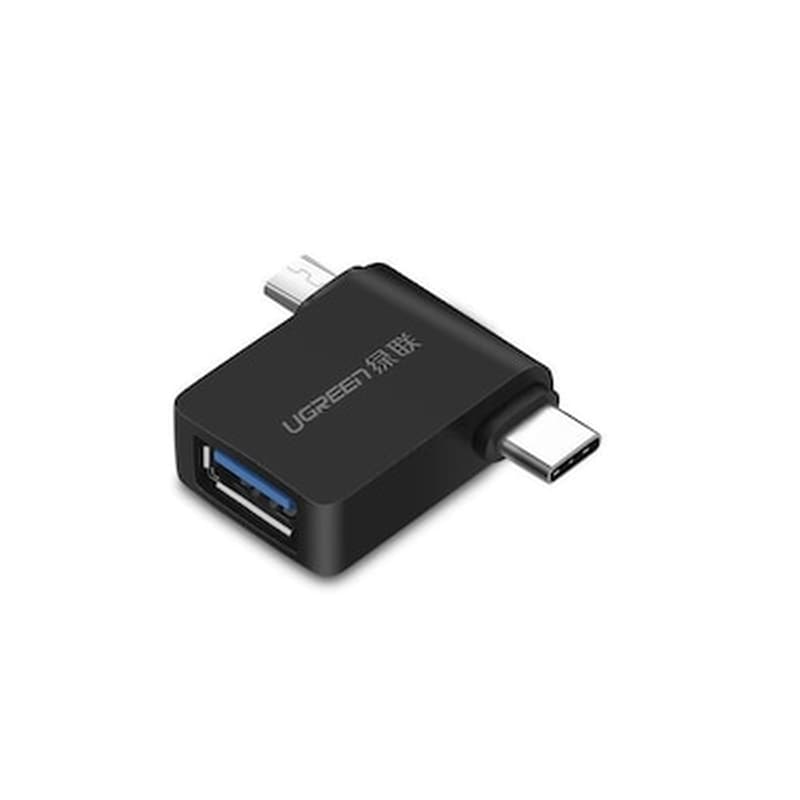 Αντάπτορας Ugreen 2in1 Usb to Usb-C,Micro Usb - Black