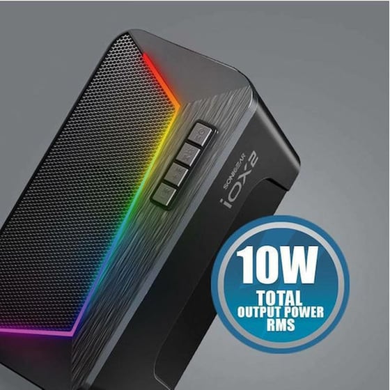 Ηχεία 2.0 Sonic Gears IOX 2 10W - Μαύρο image 1