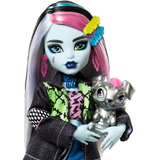 Κούκλα Mattel Monster High Φράνκι Με Ζωάκι Και Αξεσουάρ image 4