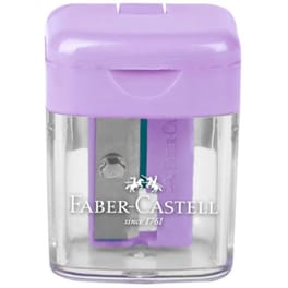 Ξύστρα Βαρελάκι Faber Castell Μονή Mini Παστέλ (4 Χρώματα - 1 Τεμάχιο)