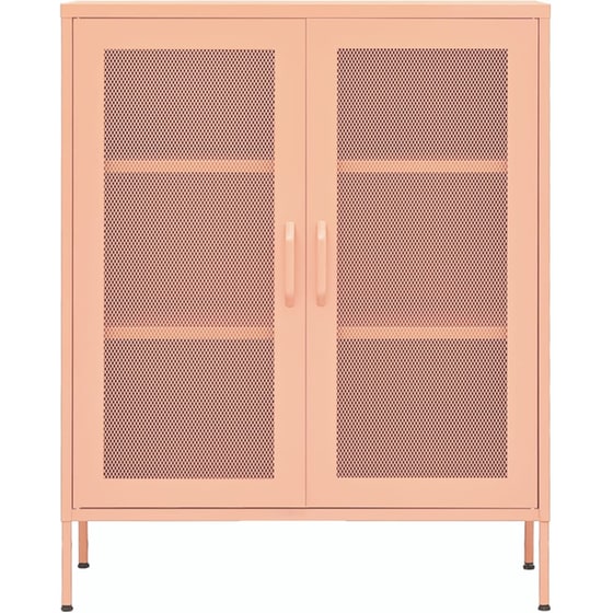 Ντουλάπι Γραφείου VidaXL από Ατσάλι 80x35x101.5 cm - Ροζ image 1