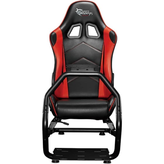 Gaming Κάθισμα White Shark Cocpit από Οικολογικό Δέρμα - Μαύρο/Κόκκινο image 1