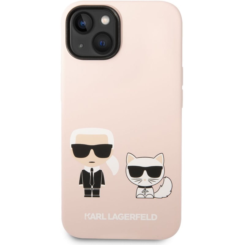 KARL LAGERFELD Karl Lagerfeld Silicone Case Karl Choupette Θήκη Προστασίας Από Σιλικόνη – Iphone 14 Plus (light Pink – Klhcp14msskci)