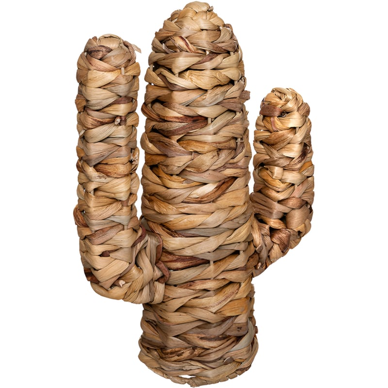 Διακοσμητικός Κάκτος Spitishop Ψάθινο 11.5x35cm - Καφέ