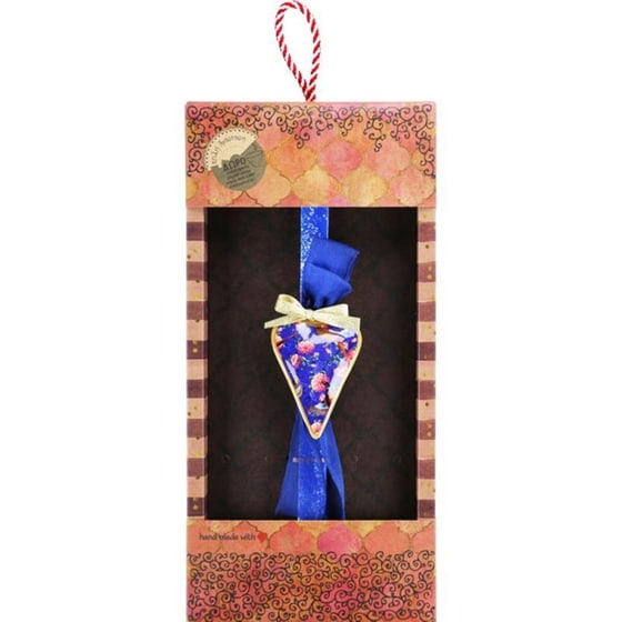 Λαμπάδα&nbsp;Synchronia&nbsp;Καρδιά&nbsp;Φλοράλ&nbsp;Μπλε image 0