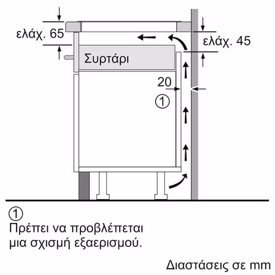 NEFF B29CR3AY0 & T36FBE1L0 71 Lt Eντοιχιζόμενο Σετ Φούρνος και Εστία image 20