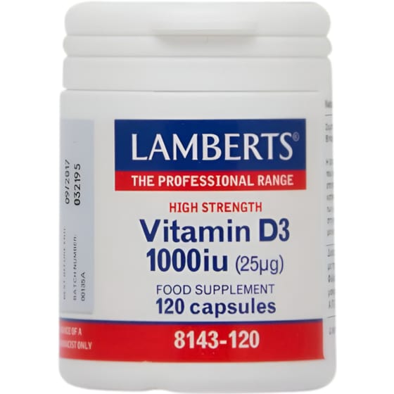 Lamberts Vitamin D3 1000IU - 120 κάψουλες image 0