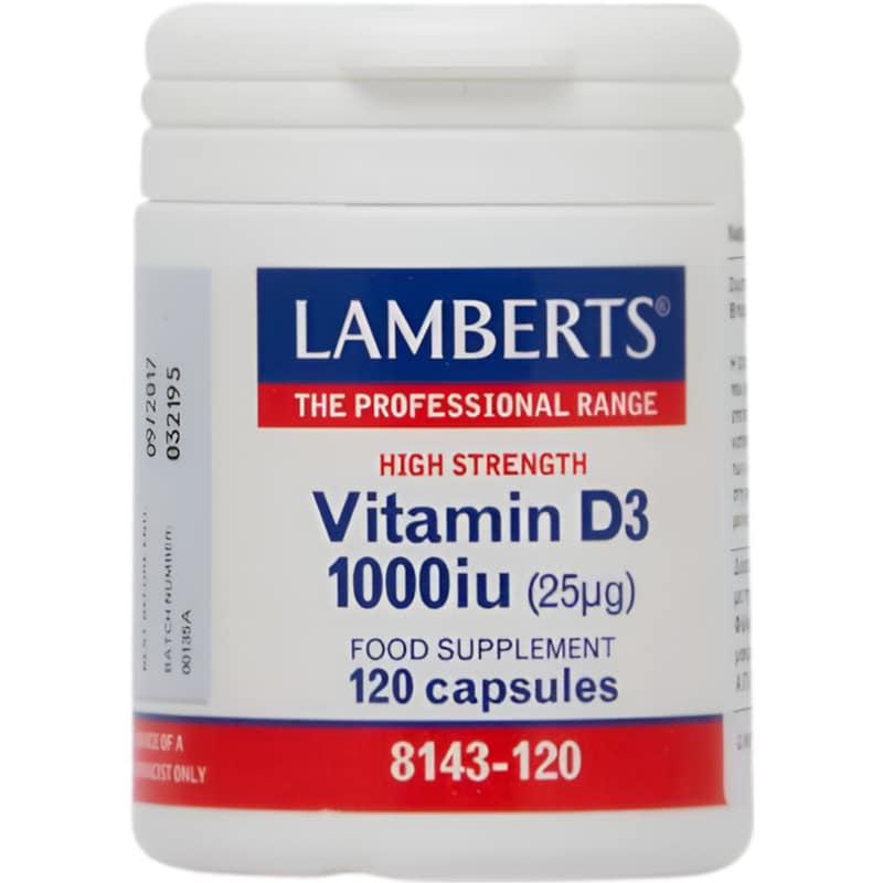 Lamberts Vitamin D3 1000IU - 120 κάψουλες